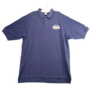 Vintage 2000 Little League World Series Polo Shirt Mens Size 2XL Logo Blue